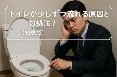 トイレが少しずつ流れる原因と対処法？【知恵袋】