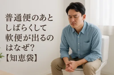 普通便のあとしばらくして軟便が出るのはなぜ？【知恵袋】